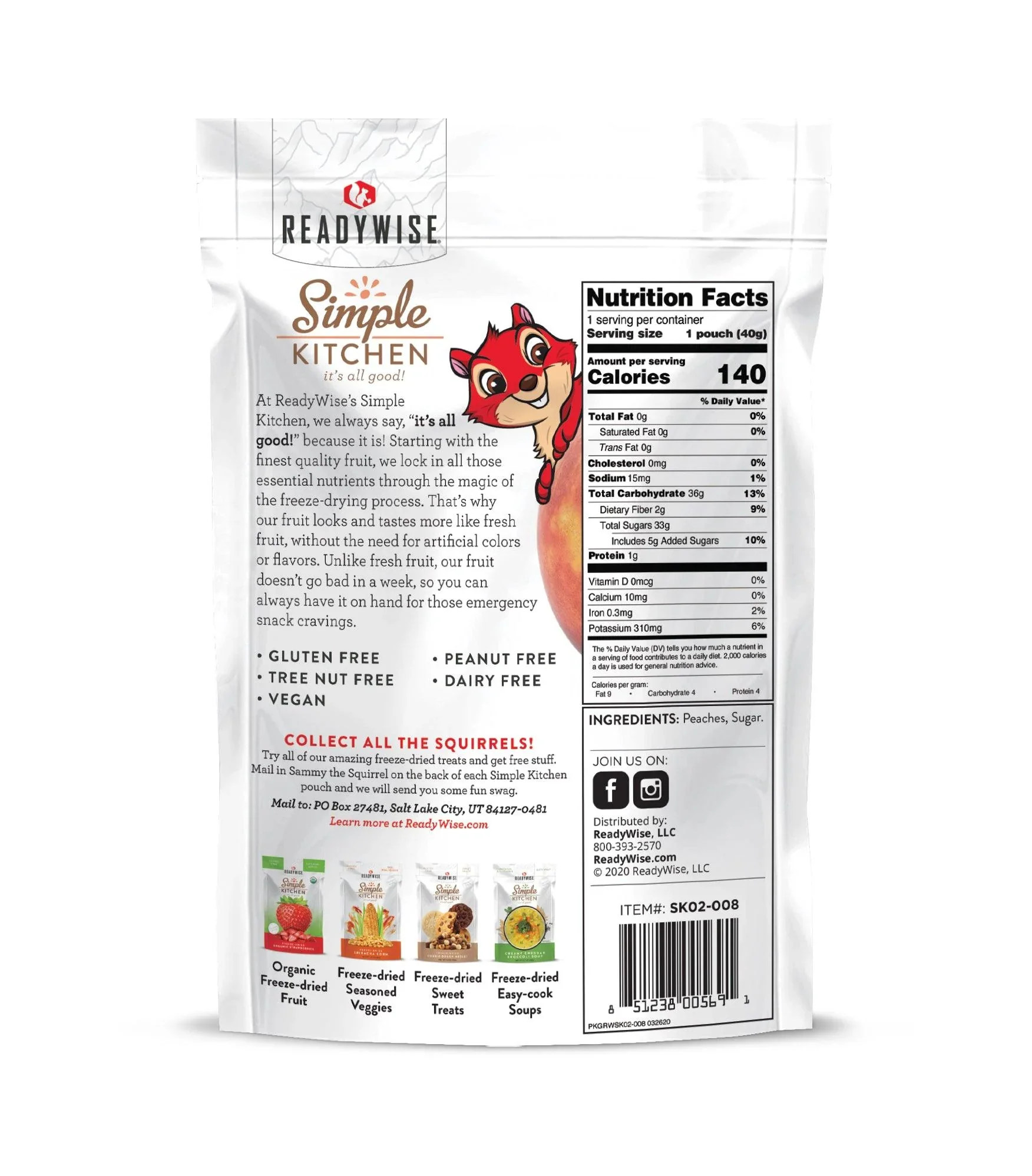Freeze-Dried Peaches - 6 Pack - Image 2